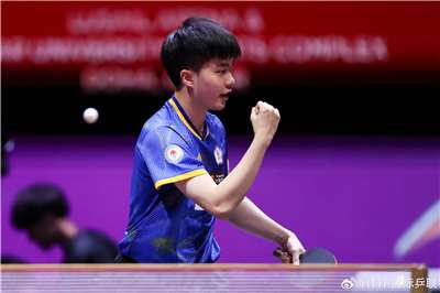 台灣桌球一哥林昀儒。資料照片。(ITTF官網)