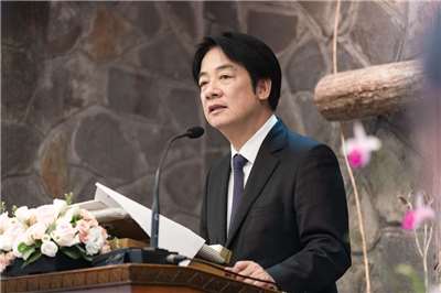 賴總統5日出席「原林義雄宅邸／台灣基督長老教會義光教會 」具轉型正義意涵場址標示牌的揭牌儀式。(總統府提供)