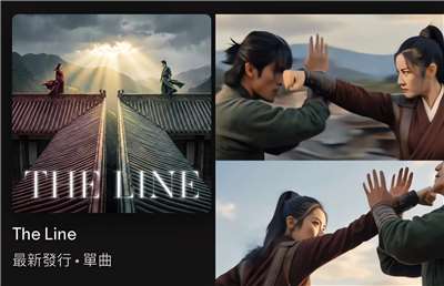 The Line （男生版）
靈感來自李清照式的《聲聲慢》。歌詞裡的「驚驚退退、收收埋埋」標榜都會男女關係裡「進退維谷」的壓迫感。