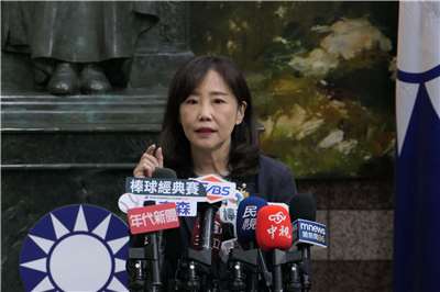 國民黨文傳會主委尹乃菁表示，對於賴清德總統出訪行程暫緩深感遺憾，並呼籲中國大陸應克制、減少打壓，給予中華民國政府必要的外交空間。資料照。(趙婉淳 攝)