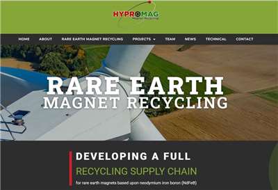 德國新創公司HyProMag營運的稀土磁鐵回收生產工廠正式啟用。 (圖:翻拍自官網)