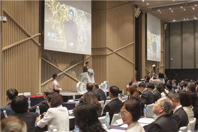 第18屆兩湖論壇22日在南投縣日月潭力麗溫德姆溫泉酒店舉行，時值中國透過經濟脅迫打壓賴總統出訪之際，引起外界關注。(南投縣政府提供)