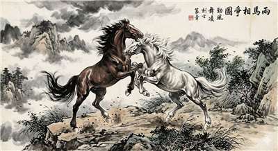 企懸山看馬相踢