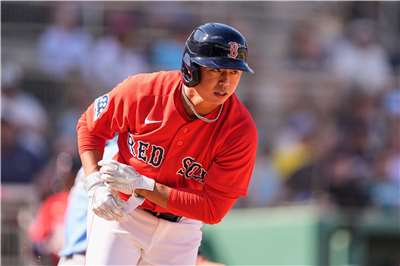 圖為效力波士頓紅襪隊的台灣好手鄭宗哲。資料照。