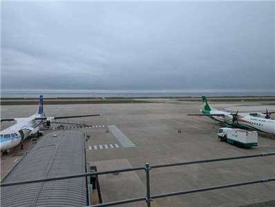 民航局強調，中方基於政治因素片面中止兩岸協商，才是干擾兩岸航運正常互動、破壞兩岸協議的根源所在。圖為金門機場。