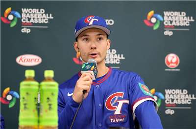 首度代表台灣參加經典賽的台美混血戰將費爾柴德(Stuart Fairchild)，對於首度為家鄉出戰，過程中有滿滿的感受。資料照片。(讀賣新聞提供)