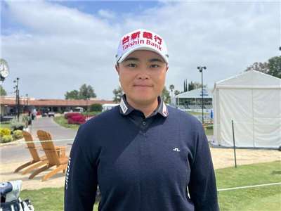 高球女將錢珮芸(圖)晉級LPGA洛杉磯錦標賽決賽。中央社資料照片。