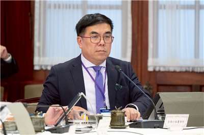 「國家氣候變遷對策委員會」30日下午召開第七次會議。圖為環境部長彭啓明。(圖：總統府)