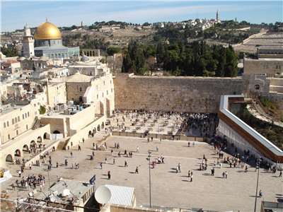 圖為耶路撒冷的西牆(Western Wall，又名哭牆)。(圖：維基)