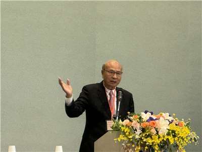 全國工業總會理事長潘俊榮指出，台灣確實缺乏勞動力，希望能開放引進印度移工，滿足產業需求，對產業發展有正面效果。(謝佳興 攝)