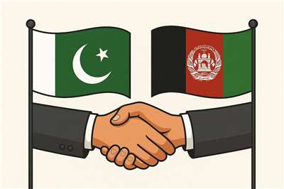 巴基斯坦、阿富汗在中國舉行會談。示意圖。(AI生成圖)