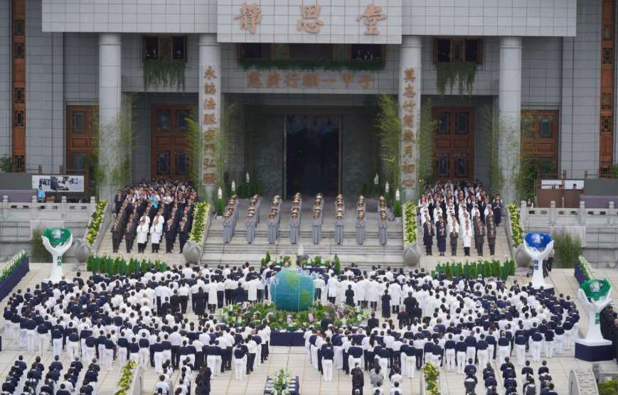 5月10日慈濟六十周年慶浴佛大典。(圖 : 慈濟基金會)