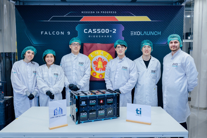 成功大學團隊開發的「雙子星─波魯克斯」立方衛星，台灣時間3日於加州范登堡太空軍基地發射升空。（成大提供）

