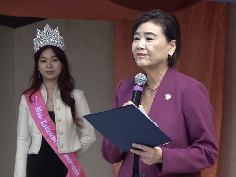 美國聯邦眾議員趙美心（圖）出席大洛杉磯台美人傳統週，表示世界關注台海議題之際，台美關係更顯重要。