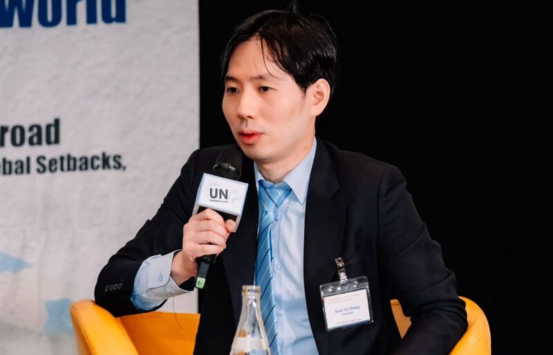 世台聯合基金會全球衛生外交專案負責人姜冠宇赴瑞士出席世界衛生大會（WHA）周邊論壇，認為台灣應投資全球衛生外交的人才培力與傳承。（姜冠宇提供）