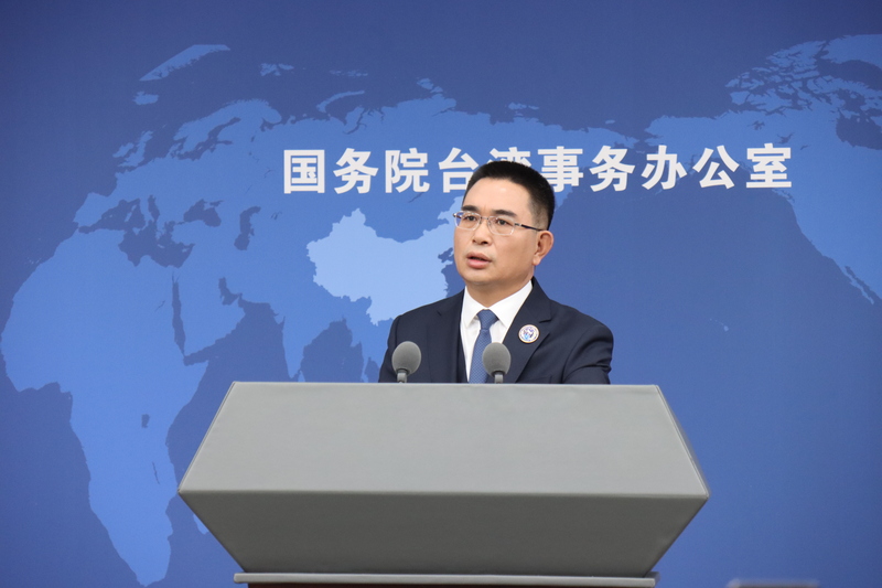 中國大陸國台辦27日舉行例行記者會，發言人陳斌華回覆媒體提問。