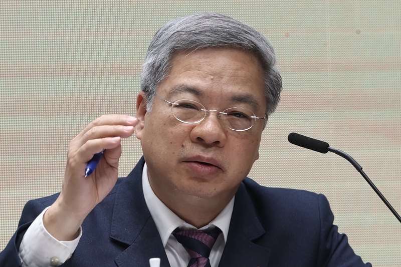 「非半導體232關稅優惠及台美MOU說明記者會」28日在行政院舉行，經濟部長龔明鑫出席並回答
媒體提問。