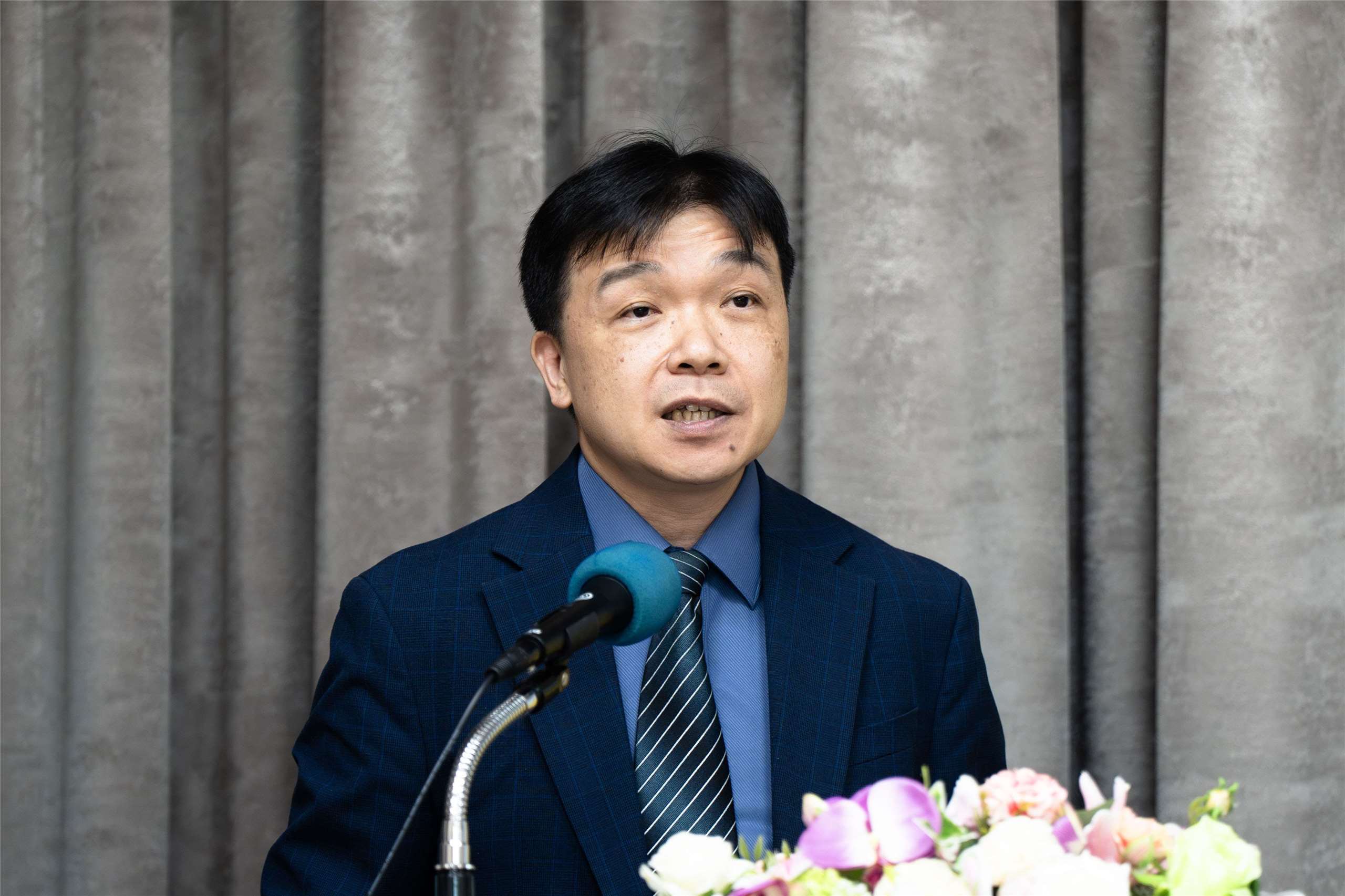 陸委會副主委沈有忠28日表示，台灣現階段沒有「獨立」的議題，只有「維持現狀」或「被迫接受威權統一」的問題。(楊仁翔 攝)