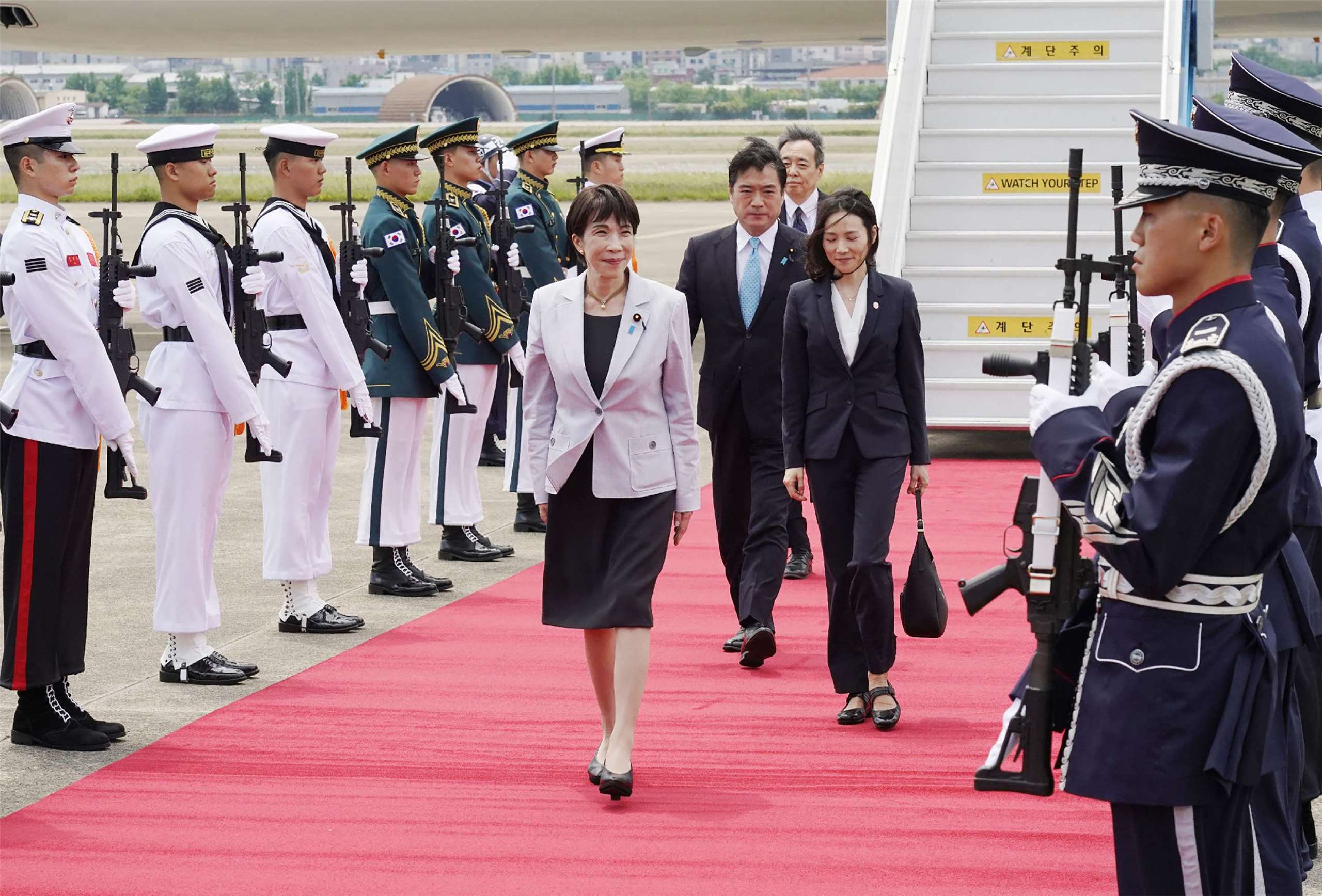 日本首相高市早苗19日抵達大邱展開2天1夜的訪韓行程。