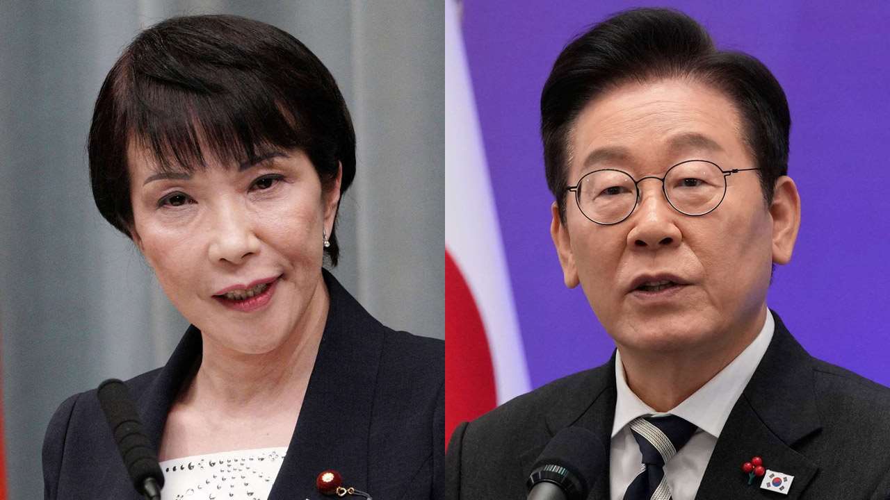 日本首相高市早苗19日將赴韓，回訪南韓總統李在明家鄉。資料合成圖。
