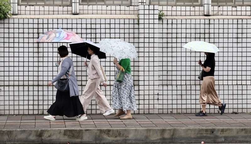 中央氣象署表示，華南雲雨區影響，5日中北部及宜蘭降雨較明顯。 (圖：中央社)