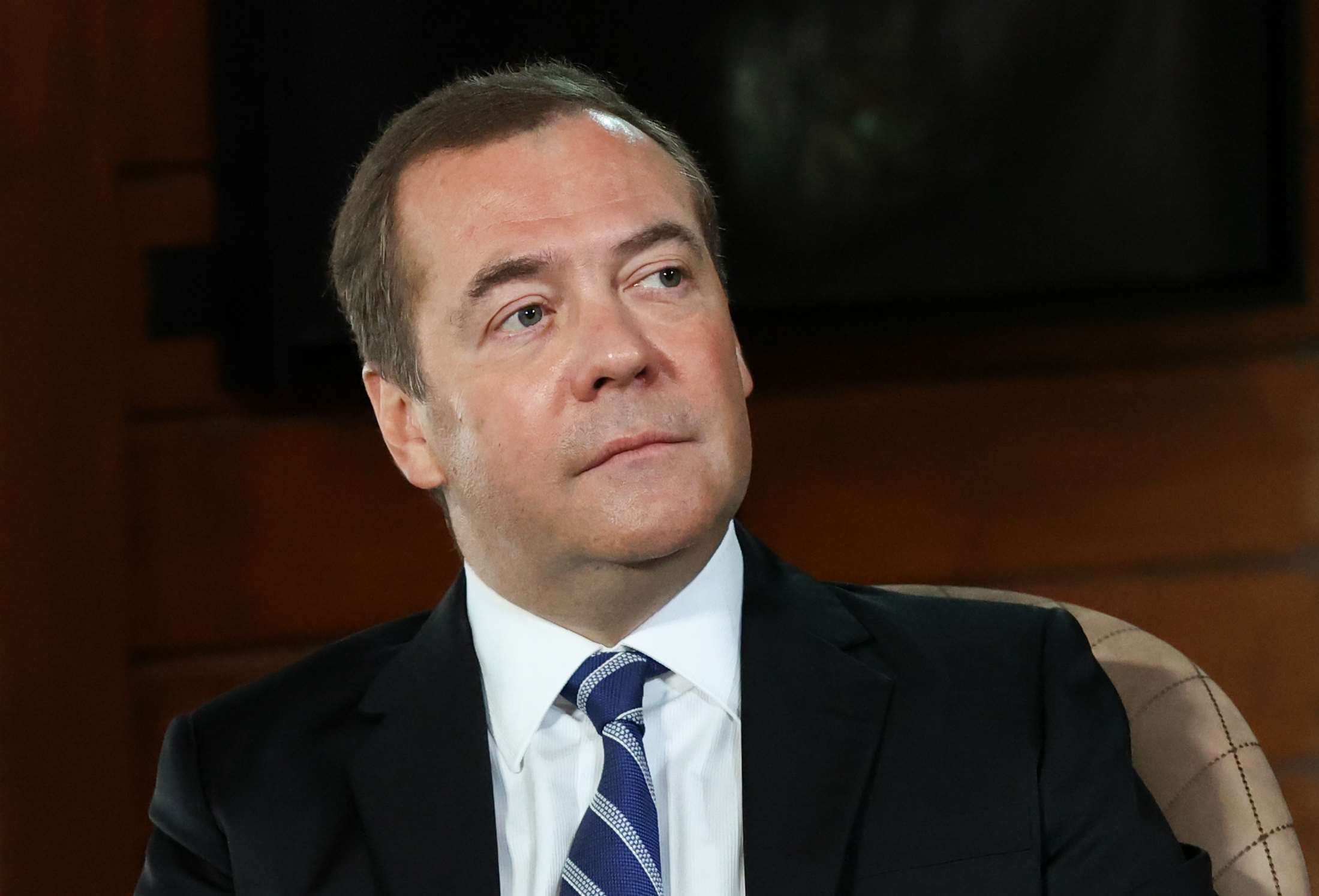 俄羅斯前總統、現任聯邦安全會議副主席麥維德夫（Dmitry Medvedev）。資料照。