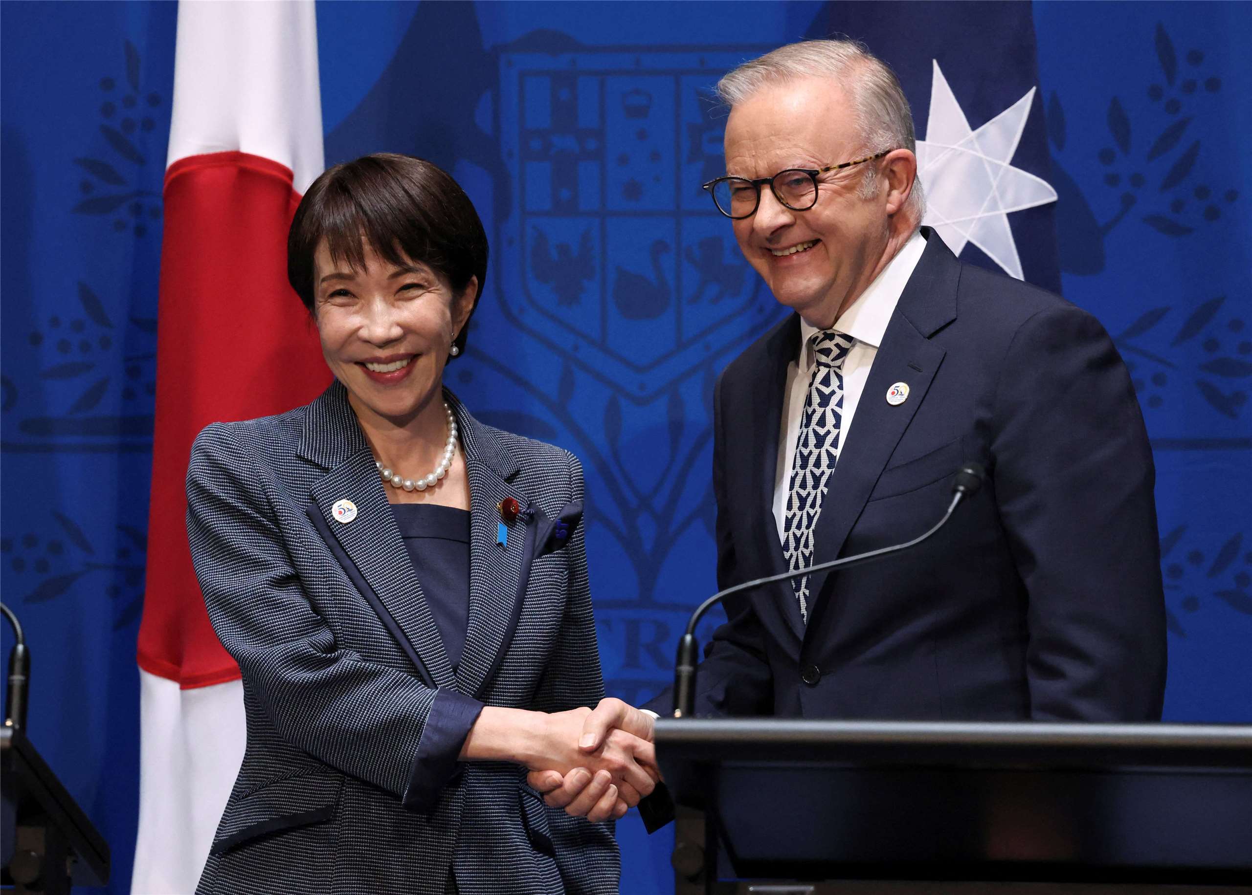 日本首相高市早苗本週與澳洲總理艾班尼斯會面時，共同發表「澳日戰略網路合作」計畫，加強對付中國、北韓等國家級網攻威脅。資料照。