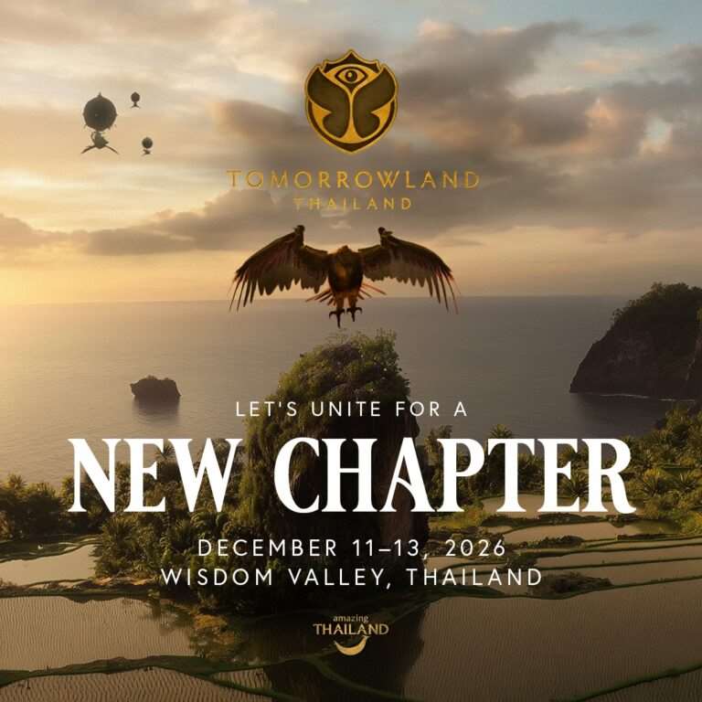 Tomorrowland Thailand 將於12月11日至13日在春武里府芭達雅Wisdom Valley舉行，成為該比利時電子音樂節首次以完整規模登陸亞洲。(翻攝泰國觀光局台北辦事處FB)