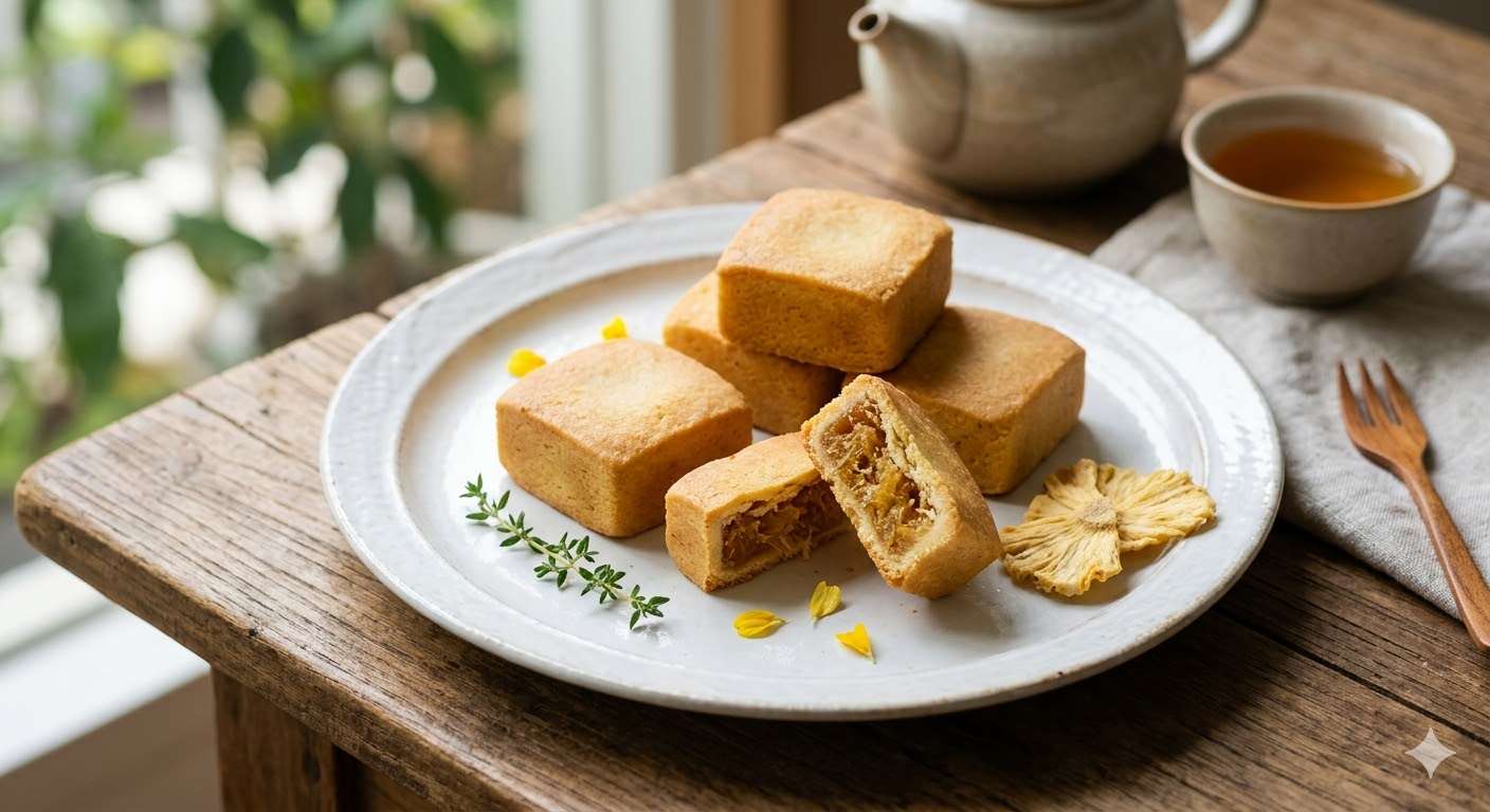 票選「臺灣十大伴手禮」活動開場了，選項之一"鳳梨酥"，不只是台灣味，更藏著「旺來」的人情與思念。