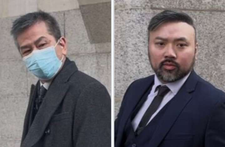 倫敦法院近日揭露香港駐倫敦經貿辦間諜案的案情。圖為第一被告袁松彪(左)、第二被告衛志樑。資料照。(公有領域/Wikimedia Commons)