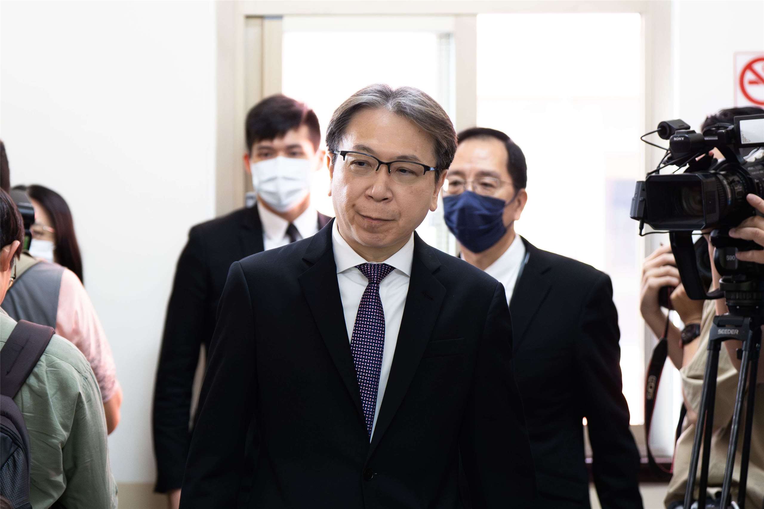 國安局長蔡明彥7日在立法院表示，「川習會」的重點在管理問題，而不是解決。雖然台灣問題可能被擺上檯面，但美方已定調對台政策不會改變。(楊仁翔 攝)
