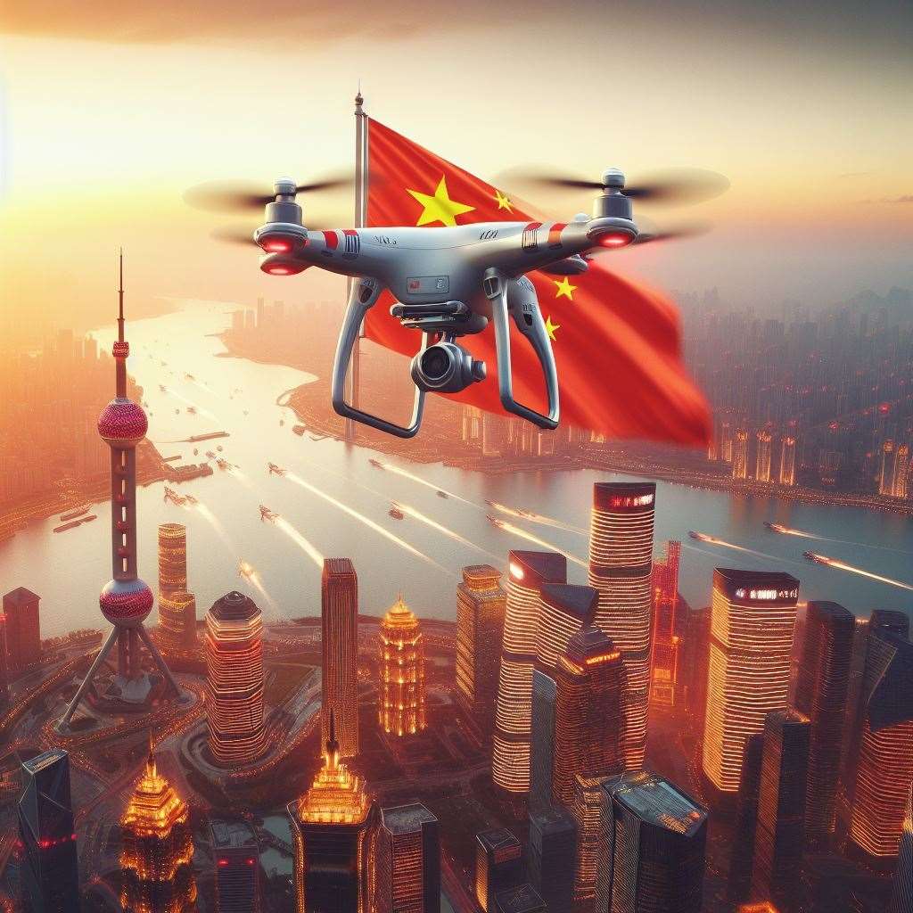 中國民航局正式成立「低空安全司」，將主管低空民航發展規劃、統籌低空安全與發展、建設低空飛行服務調度平台、低空飛行服務站體系等業務。示意圖。(AI生成圖)