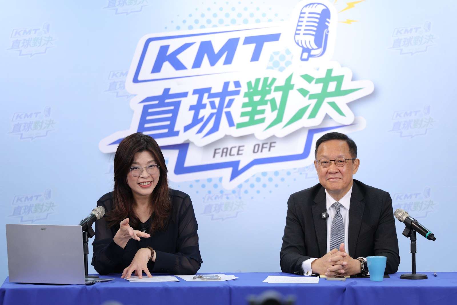 國民黨主席鄭麗文(左)15日親自主持國民黨中央Youtube頻道節目《KMT直球對決》，在節目中談「川習會」。(圖 : 中國國民黨官網)