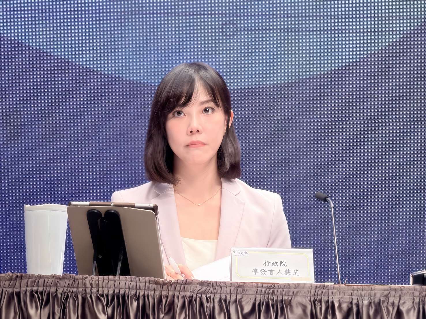 行政院發言人李慧芝表示，期待有更多台灣藝人及文化工作者把台灣文化內容推向國際，讓更多台灣的故事可以在國際上發光。(資料照/鄭佑漢 攝)