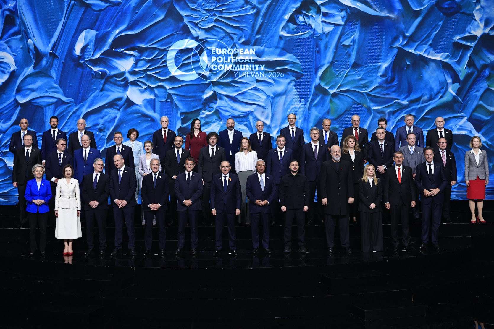 亞美尼亞舉行歐洲政治共同體(European Political Community, EPC)會議，超過40位歐洲領導人出席。 (圖:X@EPCArmenia)
