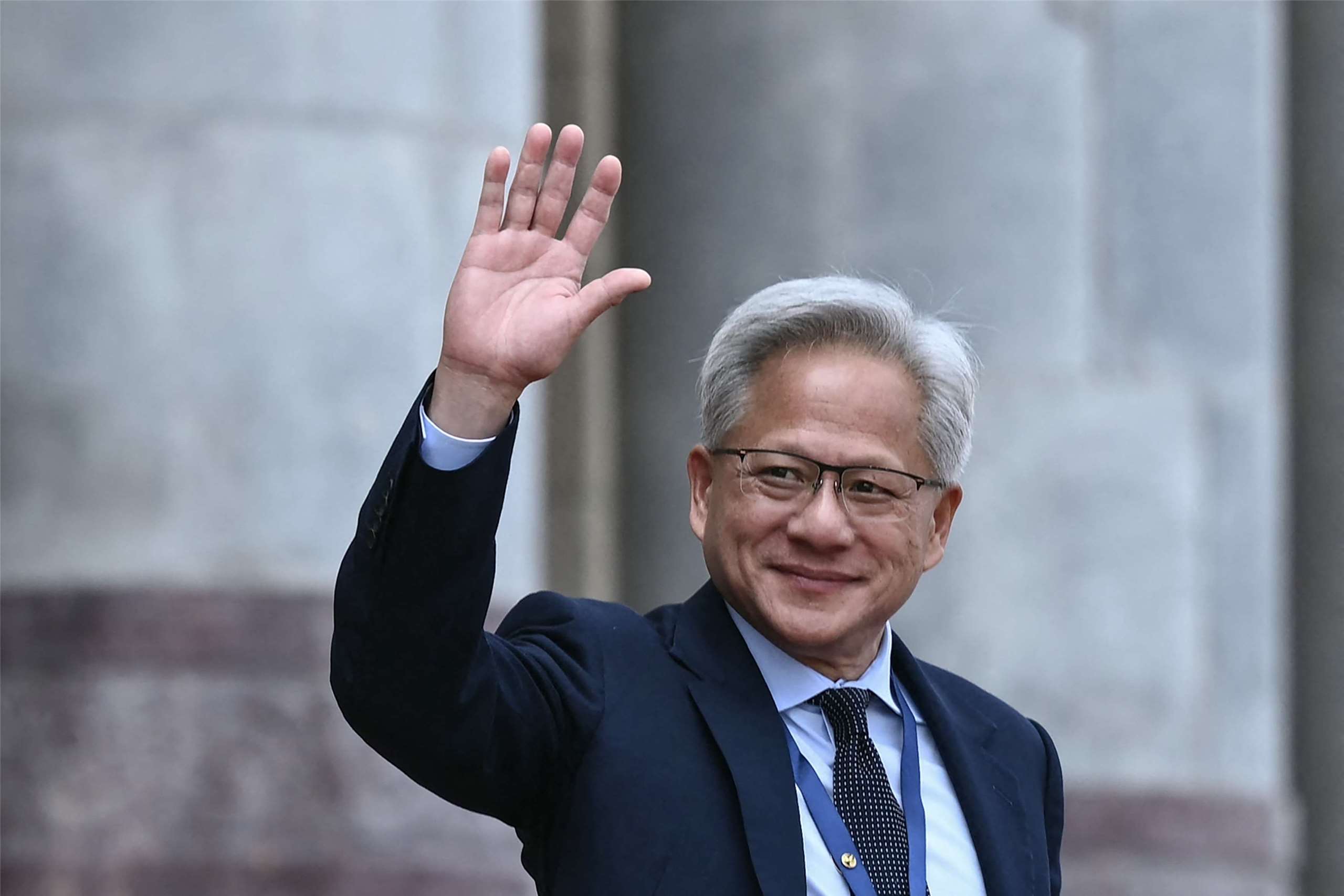美國總統川普訪問中國，輝達執行長黃仁勳加入CEO隨行團。