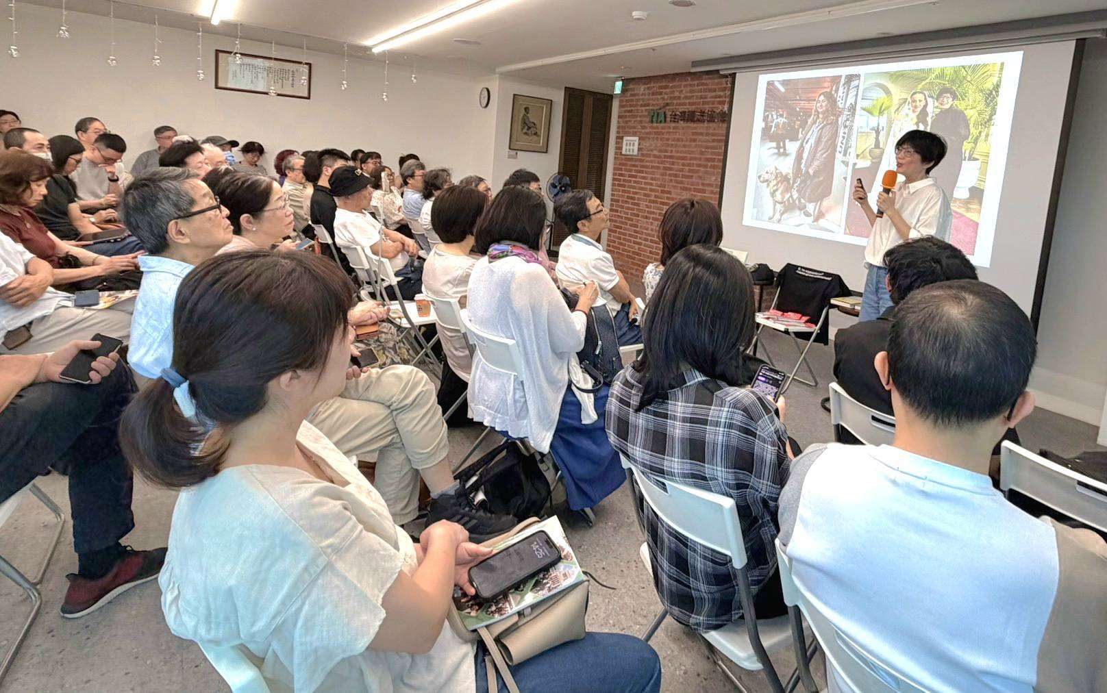 央廣董事長賴秀如日前前往烏克蘭出席「利維夫媒體論壇年會」，23日在「2026 TIA 名人講堂」分享此行。(記者 蔡芃敏攝)
