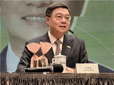 行政院長卓榮泰19日召開「520記者會」。(鄭佑漢 攝)