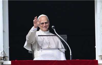 教宗良十四世(Pope Leo XIV)8日當選滿週年，賴清德總統代表台灣人民與政府致賀電。