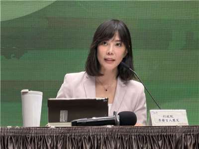 行政院發言人李慧芝。(鄭佑漢 攝)