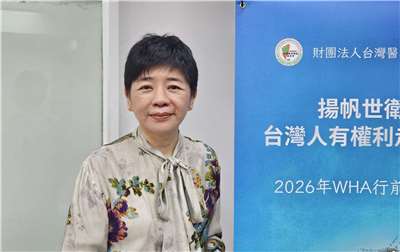 台灣醫界聯盟基金會執行長林世嘉。(劉品希 攝)