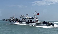 4艘中國海警船7日侵擾金門水域，海巡署金馬澎分署隨即調度4艘巡防艇前往應處。