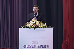 行政院長卓榮泰（圖）3日下午出席「2026健康台灣全國論壇」，並發表致詞。