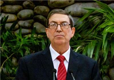古巴外交部長羅德里格斯(Bruno Rodriguez)表示，古巴政府願意審慎考慮美國提出的人道援助計畫。資料照片。