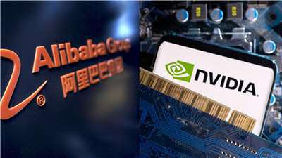 外媒引述知情人士說法，美國檢方追查輝達晶片走私案，相關商品有一部分經由泰國流向了阿里巴巴。合成圖。(路透社/達志影像)