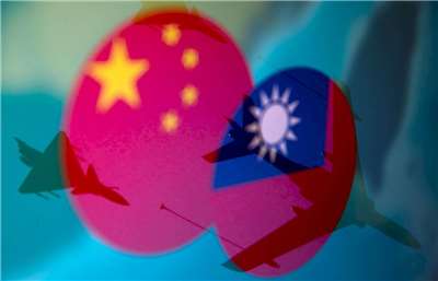 川習15日在中國北京中南海與習近平會面，因此期間中共無軍機擾台，但仍有 9艦船台海周邊活動。示意圖(路透社/達志影像)