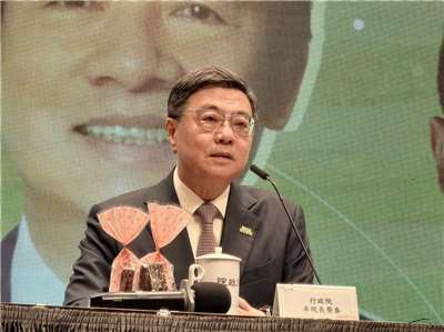 行政院長卓榮泰19日主持行政院「520記者會」。(鄭佑漢 攝)