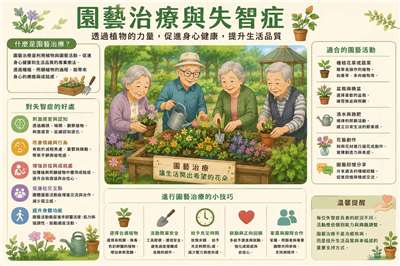 園藝治療陪伴失智長者在植物中找回記憶與笑容