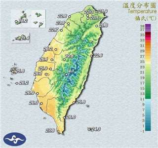 14日鋒面影響，各地天氣不穩定，中部以北地區降雨相對明顯，整體氣溫比13日略為下降。(圖:交通部中央氣象署)