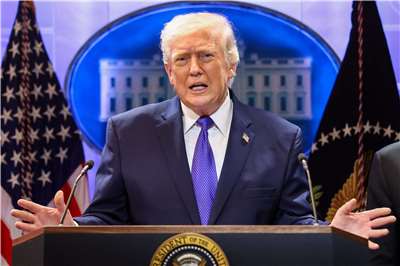 美國總統川普(Donald Trump)將在13日抵達北京訪問。資料照片。